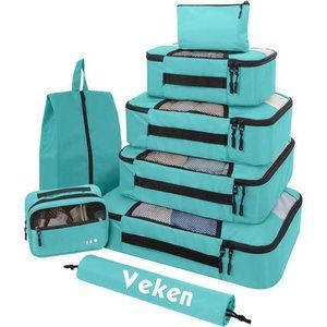 8Pcs Packing Cubes for Suitcases Organizer Bags Set for Travel Essentials Bags